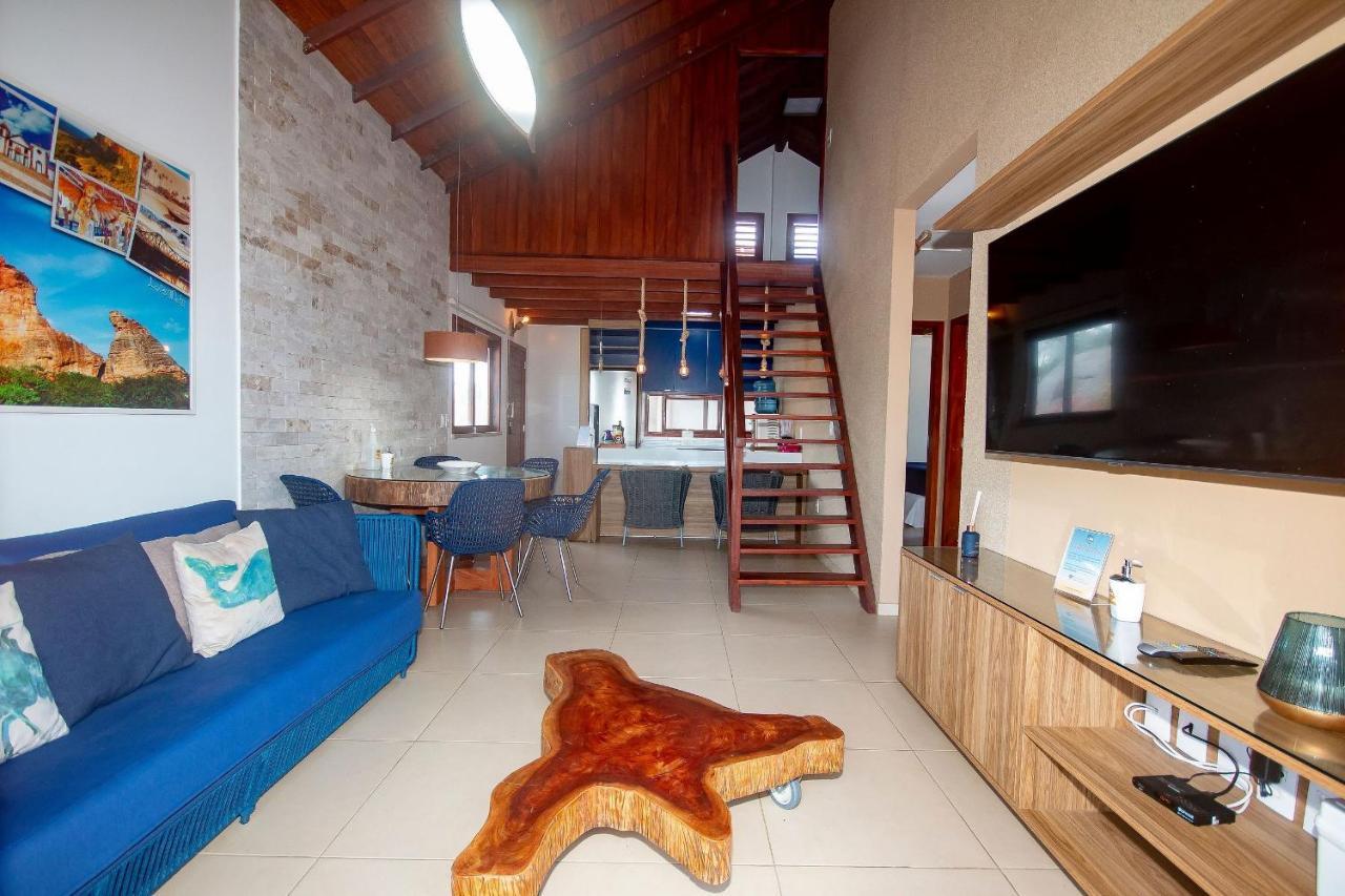 Apartamento Peixe Boi - pé na areia com vista frontal e total para o mar Barra Grande  Extérieur photo