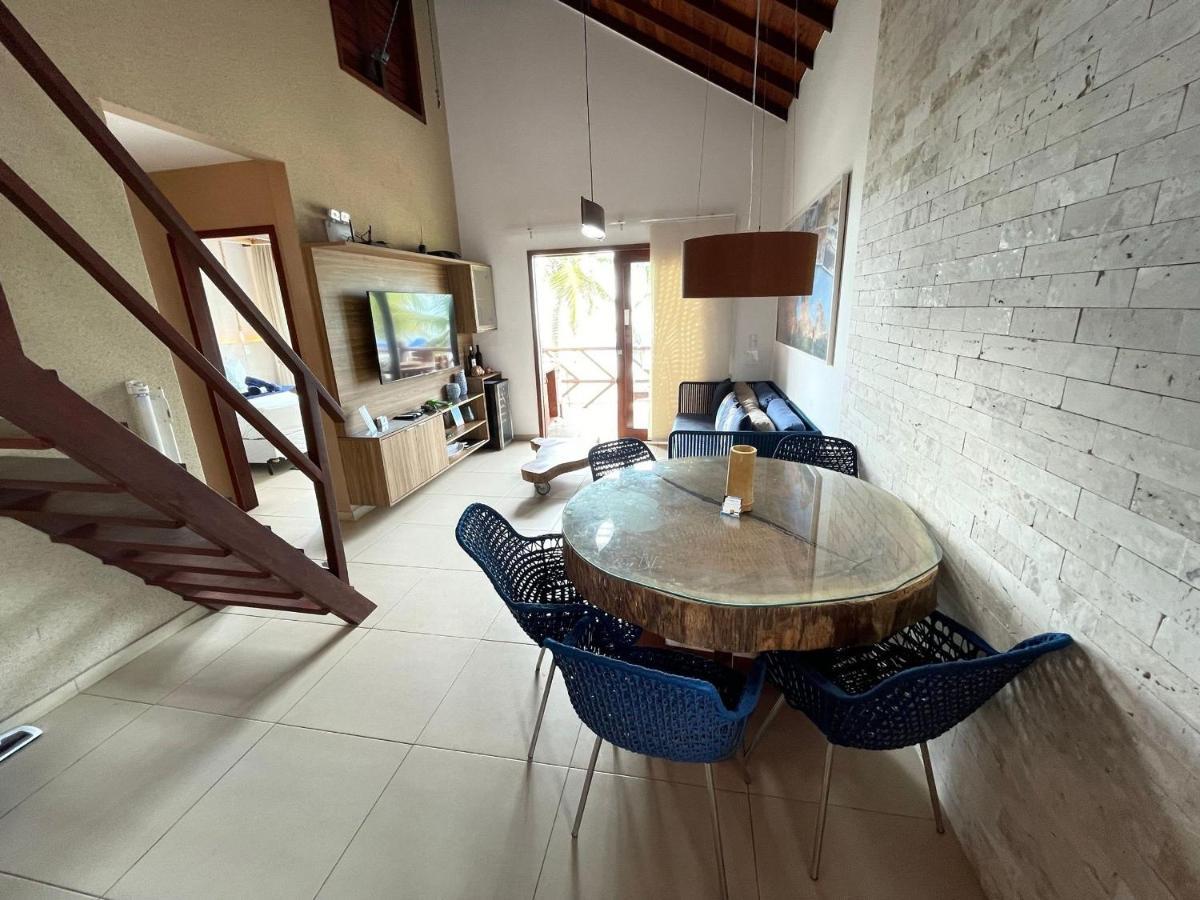 Apartamento Peixe Boi - pé na areia com vista frontal e total para o mar Barra Grande  Extérieur photo