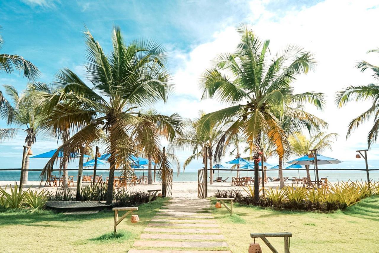 Apartamento Peixe Boi - pé na areia com vista frontal e total para o mar Barra Grande  Extérieur photo