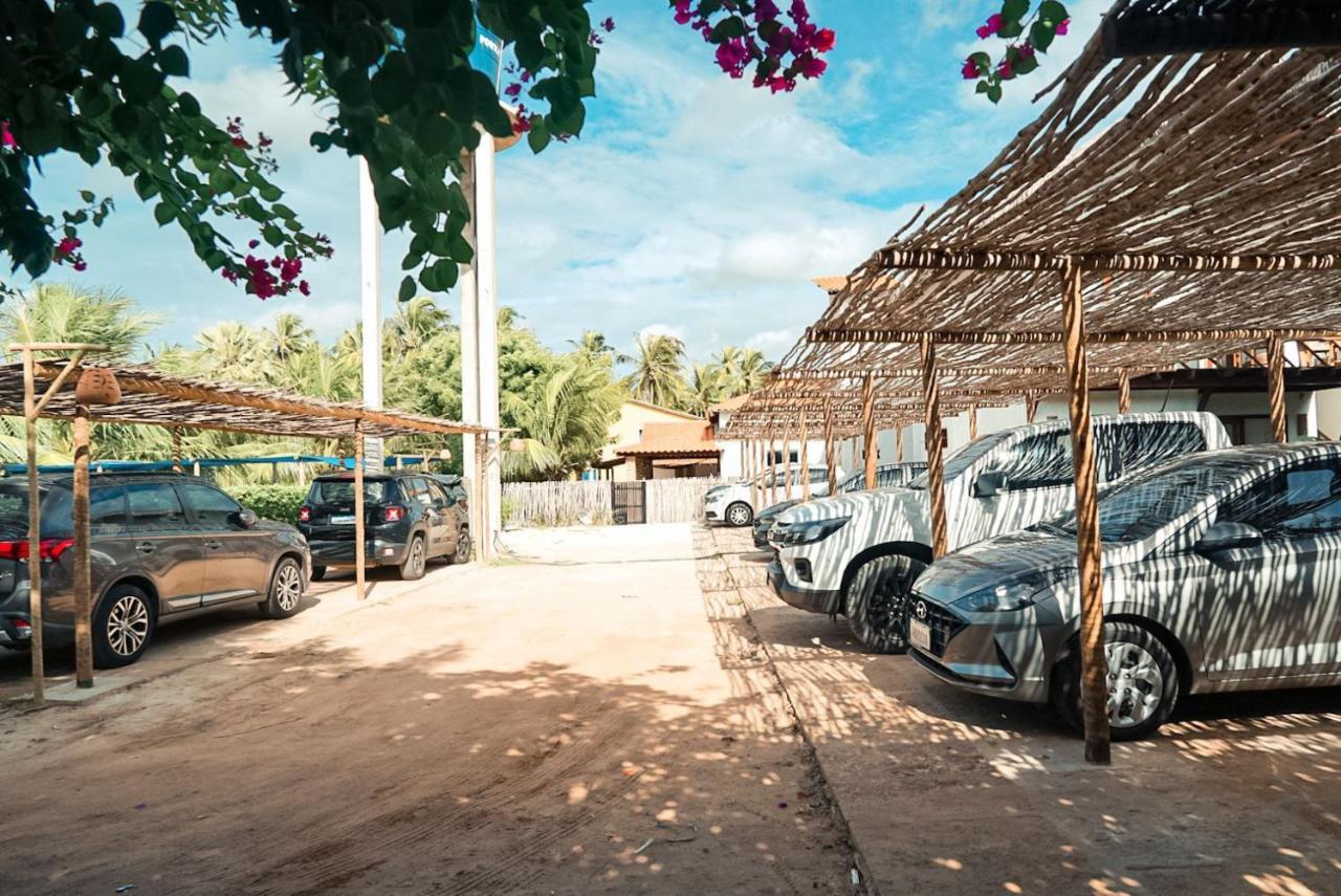 Apartamento Peixe Boi - pé na areia com vista frontal e total para o mar Barra Grande  Extérieur photo