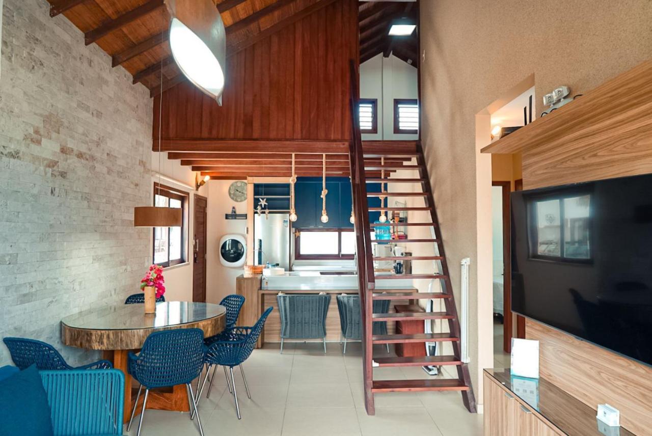 Apartamento Peixe Boi - pé na areia com vista frontal e total para o mar Barra Grande  Extérieur photo